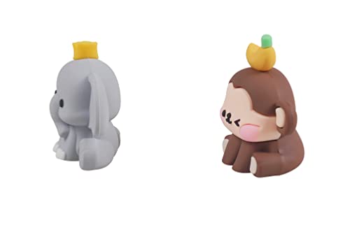 Mage Gifts Jungle Safari Animal Cake Topper With Lion Giraffe Monkey Hippo Elephant For Safari Cake Decorations #TOP5