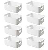 Organizador de almacenamiento con asas, organizador de cajones de escritorio, organizador de cocina, paquete de 8