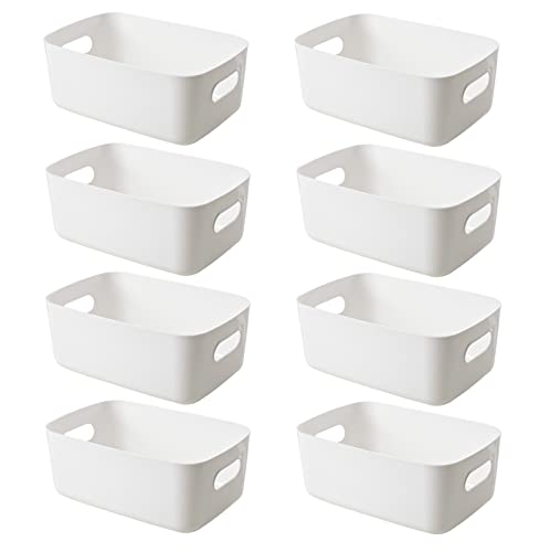 Opiniones de Walmart Organizadores los mejores 5. 46 Organizador de almacenamiento con asas, organizador de cajones de escritorio, organizador de cocina, paquete de 8