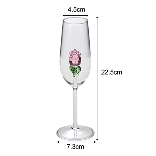 Bothyi Copo de Rosa Exclusivo Copo para Bebida Martini Copo para Presentes de Inauguração Taças de C