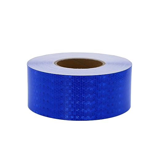 Cinta reflectante de seguridad azul de alta visibilidad para exteriores de 50m