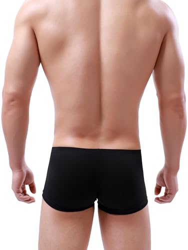 iKingsky Men's Modal Bulge Boxer Briefs Sexy Pouch Shorts Stretch Low Rise Under Panties for Men4