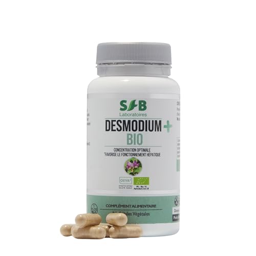 SFB Laboratoires Desmodium + Bio - Desintoxicación del hígado - Funcionamiento hepático - Rico en minerales y vitaminas - 30 cápsulas blandas