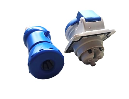 3 Pin, 16A, 220-440VAC, Industrial PanelHeavy Duty Socket With Plug IP44 Waterproof Plug socket Male Female Connector (Schneider) 1