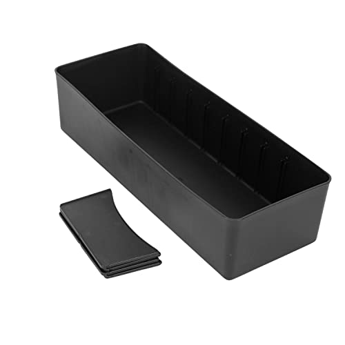Image of Cutting EDGE Stackable Storage Drawer Organiser, Set of 4 (Black)