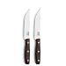 Produktbild Amefa PORTERHOUSE Steakmesser Set 2-teilig | Kunststoffgriff in Holzoptik | Wellenschliff Messer | Edelstahl 13/0 hochglanzpoliert | Handreinigung | Mit Etui | Grill Zubehör | Steak Besteck Set