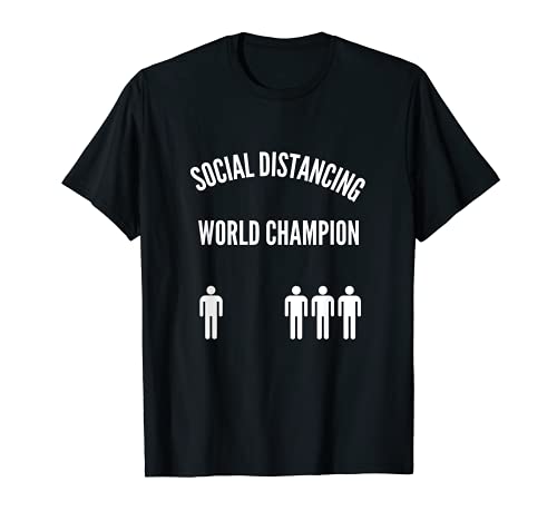 Champ de distancing social Introvert antisocial. T-Shirt