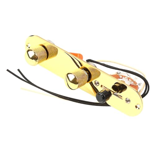 ledmomo ギターワイヤリングハーネス付き耐久性コントプレート 多機能ノブ搭載 テレキャスター用交換部品 スムーズ操作と低ノイズ設計