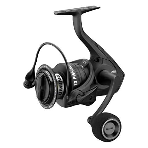 13 FISHING - AL13 Spinning Reel - 6.2:1 Speed Ratio - 6.0 Size (Salt) - AL13-6.2-6.0,Black Cover