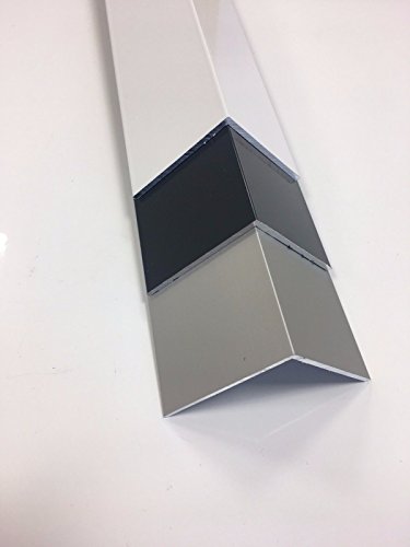B&T Metall Aluminium Winkel pulverbeschichtet 50 x 40 x 2 mm | Winkelschiene anthrazit RAL 7016 190 cm lang – Bild 3