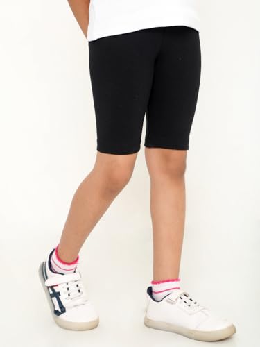 Image of TotzTouch Girls Cotton Stretchable Cycling Shorts | Girls Summer Shorts