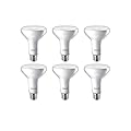 Philips LED Dimmable BR30 Light Bulb: 650-Lumen, 2700-Kelvin, 11-Watt (65-Watt Equivalent) E26 Base, Frosted, Soft White, 6-Pack