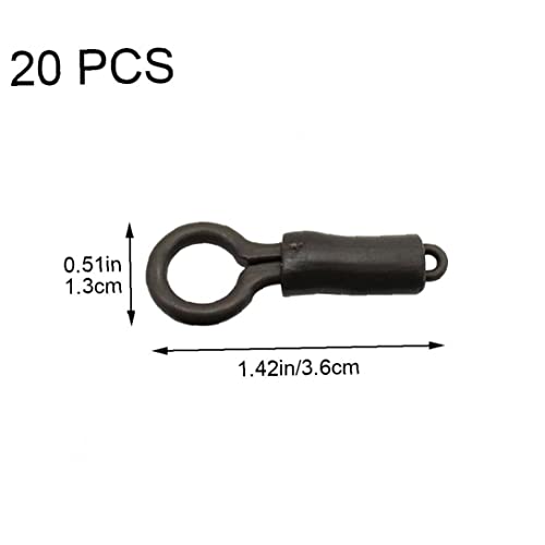 Fopytu 20 pièces émerillons de pêche Clips de Plomb arrière Tubes de Verrouillage matériel de pêche à la Carpe Manchons… - Image 6