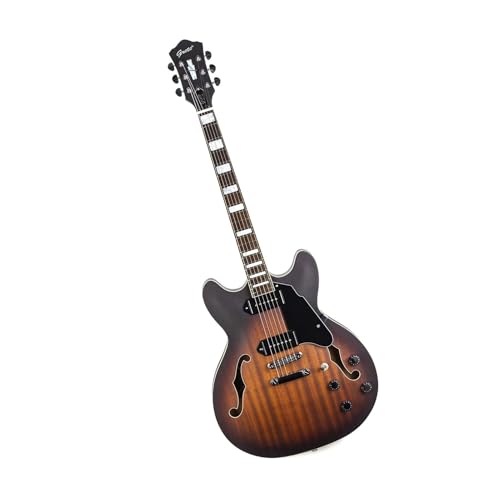 guitarra eléctrica Juego de instrumentos de guitarra eléctrica profesional de cuerpo semihueco