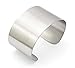 COUYA Women's Fashion 316L Stainless Steel Polished Matt Satin Cuff Bangle Bracelet 38mm Wide