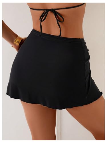 MakeMeChic Women's Swim Beach Cover Ups Starfish Mini Skirt for Bathing Suit Swimwear2