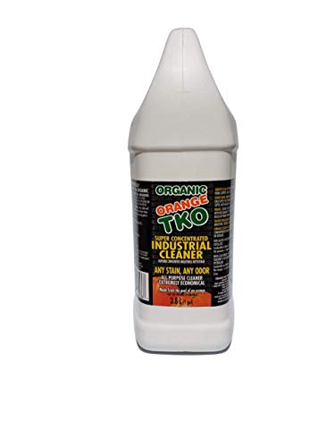 Organic Orange TKO - Stain remover, Floor cleaner, Degreaser, Glass cleaner, Multi Purpose Citrus Cleaner, Deodorizer, Stain Remover, Pet Safe, Non Toxic (128oz)