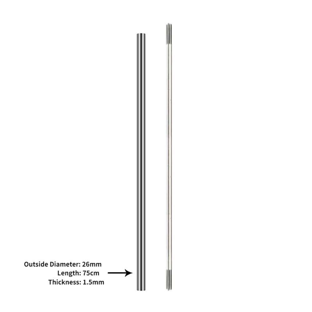9 zębów/kwadrat o grubości 8mm wał napędowy pasuje do 26mm rura aluminiowa przycinarka do trawy szczotka Cu 760mm długa piła łańcuchowa nożyce do żywopłotu(Tube with Shaft B)