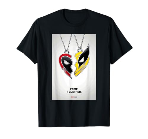 Official Marvel Merchandise Marvel Studios Deadpool & Wolverine Friends Heart Poster Maglietta