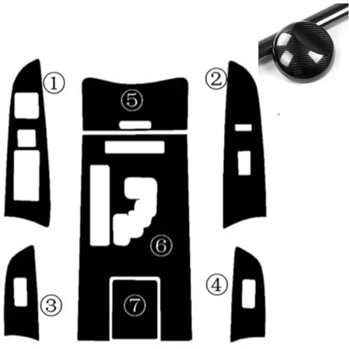 Autocollants de personnalisation automobile carbone intérieur pour Lexus IS250 2006-2012