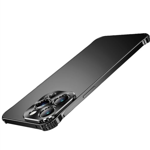 Coque iPhone 14 de protection de lentille en aluminium antichoc noir