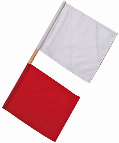 Blazer Athletic Red and White Foul Flags