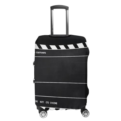 Classic Movie Clapboard Black Luggage Cover Elastic Suitcase Protector Case Anti-Scratch Washable Baggage Covers Protector For Traveling, Aircraft Consignment L4