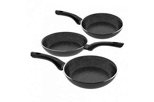 Jata SF1182226 - Set 3 Sartenes Inducción Antiadherente 18/22/26 cm, Aluminio Forjado, Apta...