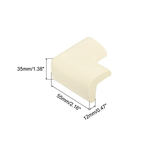 Image of uxcell Corner Guards Edge Protectors, 12Pack Foam Safety Bumper Thicken, 55mm /2.16 inch(L) for Furniture Corner Table Edge Guard, White