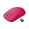 Logitech G PRO X SUPERLIGHT Wireless Gaming Mouse, Ultra-Lightweight, HERO 25K Sensor, 25,600 DPI, 5 Programmable Buttons, Long Battery Life, Compatible with PC / Mac – Magenta