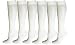 Differenttouch 6 Pairs Pack Women Opaque Stretchy Spandex Knee High Trouser Socks (White)