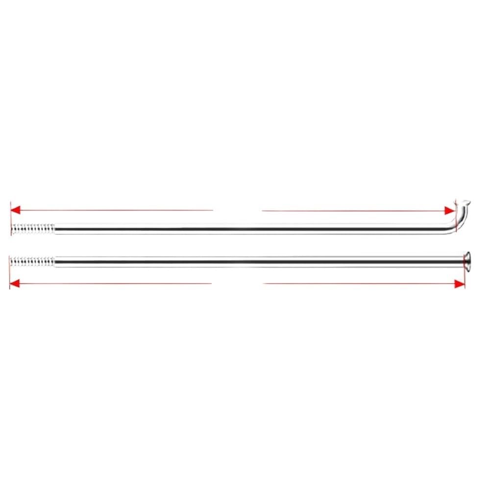 12pcs Per Raggio Dritto Tirare Gauge 14G 2.0mm In Acciaio Inox Radio Bici Da Strada Lama Piatta
