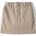 Lands' End School Uniform Girls Active Performance Chino Skort Top of The Knee 12 Khaki