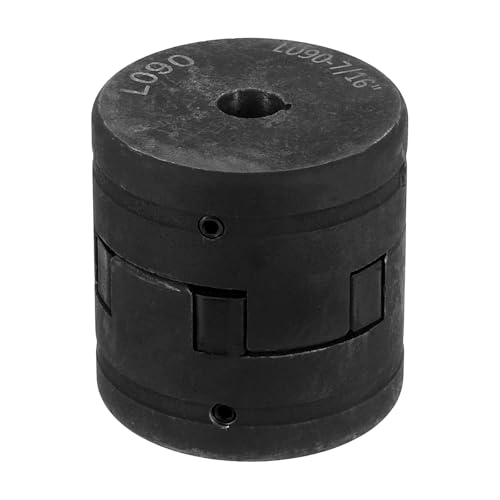 QUARKZMAN 3/8 bis 7/16 L090 Flexibles 3-teiliges L-Jaw Kupplungsset & Buna-N NBR Gummispider für Holzspalter Hybridgeräte