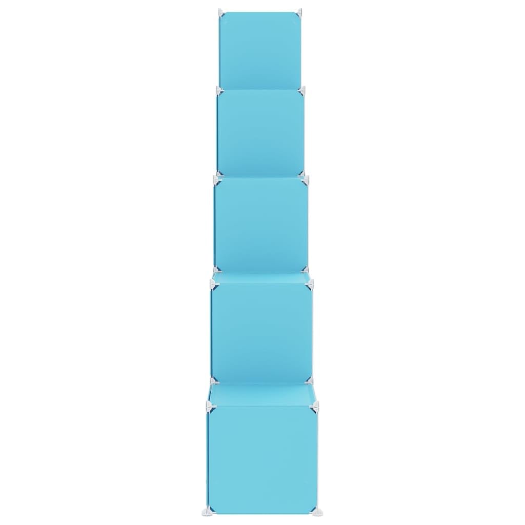 Generisch jiangboyue-340576 - Armario infantil modular con 15 cubos (PP), color azul