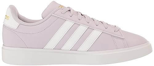 adidas Womens Grant Court 2.0 Silver Dawn/White/Gold Metallic 10.5