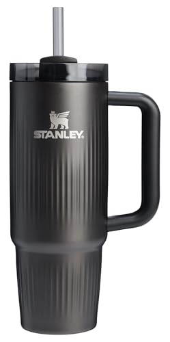 Stanley Quencher - Vaso H2.0 con asa y pajita, 887 ml, tapa Flows...