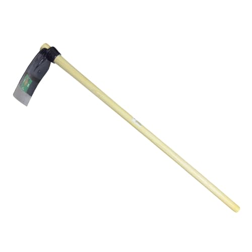 GardNTool Digging Hoe with Wooden Handle - 110cm - Full Size Garden Hoe Garden Tools for Gardening, Soil Digging, Weeding, Lawn Landscaping