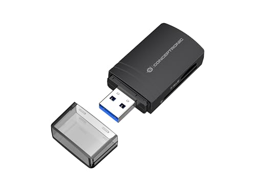 CONCEPTRONIC Lector de Tarjetas USB-A - Micro SD/TF 4.0, Color Negro