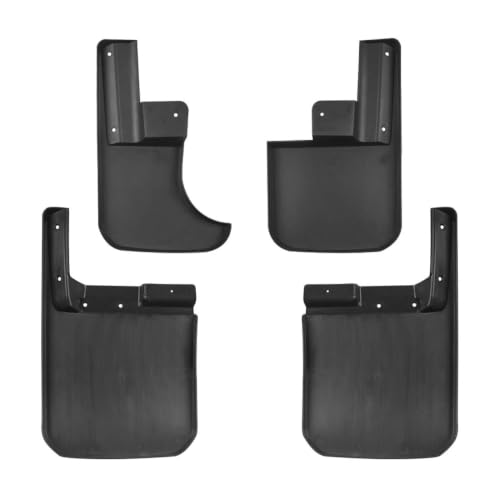 Image of Tecoom Front & Rear Mud Flaps Splash Guards Compatible with Jeep Gladiator 2024 2023 2022 2021 2020, Heavy Duty OEM Mudflaps, No Drilling Required, Black, 4 Pcs