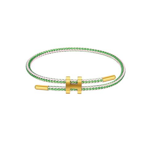 Image of AIMADE Adjustable Charm Bracelet for Women, 18K Gold Plated Titanium Steel