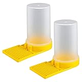 Hemoton 2PCS Bienen Wasser Feeder Bienen Eingang Feeder Flüssigkeit Fütterungsanlage Wasserspender Kunststoff Imkereibedarf Imkerei Imker Ausrüstung Zubehör