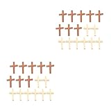 Pendentif en croix en bois artisanal : processus de polissage fin, sensation de main douce, sans bavures, sûr à saisir et à tenir, artisanat en croix en bois DIY