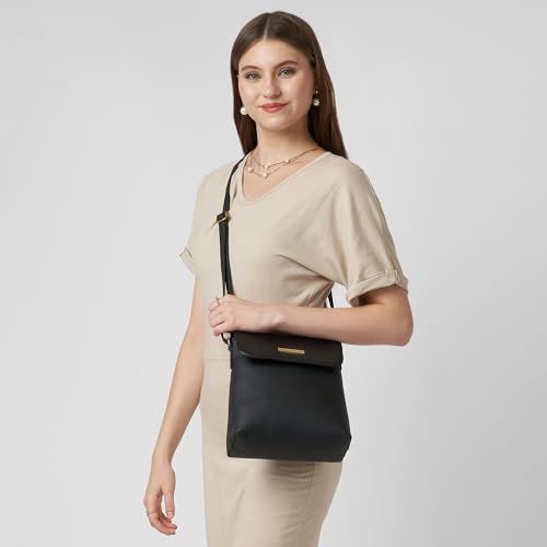 Image of Caprese Fergi Large Crossbody Bag for Women with Adjustable Strap | Versatile Handbag with Zipper & Magnetic Button Closure for Everyday Use, Travel, & Special Occasions