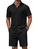 COOFANDY Mens Beach Outfit Casual Shirts For Men Fashion Summer Pants Beach Clothes For Men