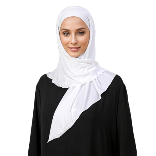 Easy Wear Modal Loop Instant Hijab Scarf for Muslim Jersey Islamic Triangle Scarf Headscarf Wraps Turban Head Cover