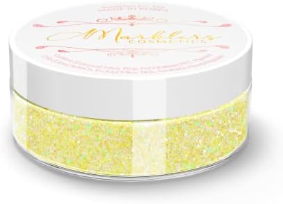 MARBLERS Cosmetic Grade Glittery Mica Powder [Black Magic] 0.14oz (4g) | Glica | Non-Toxic | Vegan | Cruelty-Free | Eyeshadow, Nail Polish, Nail Art | Festival, Rave & Party Makeup | Body & Face