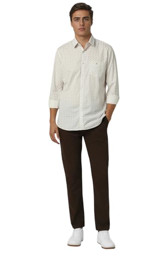 Image of Van Heusen Casual Printed Shirt for Men| Premium Cotton| Full Sleeves| Slim Fit |Breathable Fabric