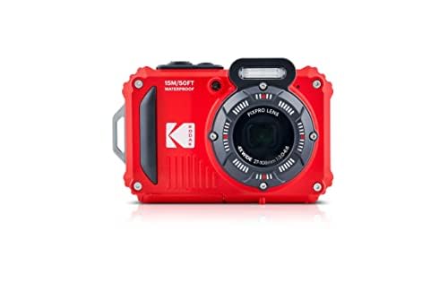 Image of Kodak PIXPRO WPZ2 Rugged Waterproof Shockproof Digital Camera 16MP 4X Optical Zoom 1080P Full HD Video, 2.7 inch LCD (Red) Bundle with Camera Case, SanDisk 32GB microSDHC Card (4 Items)