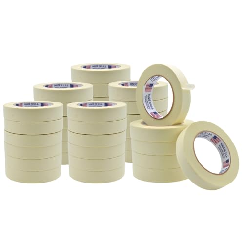 Image of WOD MT5 Masking Tape 1 inch for General Purpose /Painting - Case of 36 Rolls - 60 Yards per roll